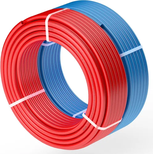 Miniatura 9 de VEVOR Tubo de PEX de 1/2 pulgada, 2 x 100 pies, tubo de tubería flexible PEX-A sin barrera de oxígeno para agua potable, para agua caliente/fría