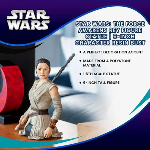 Miniatura 7 de Gentle Giant Estudios Star Wars: el despertar de la fuerza: Rey Mini busto de resina