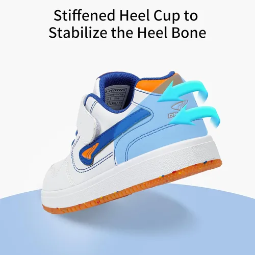 Miniatura 3 de Dr Kong Boys Girls Skate Shoes for ToddlerLittle Kid Sneakers Athletic Anti-Slip Hook & Loop Healthy Shoes