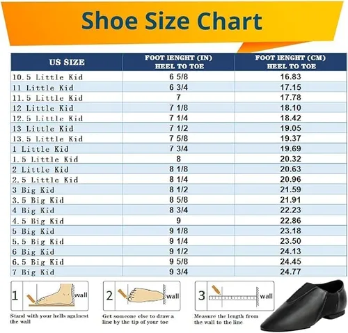 Miniatura 9 de Zapatos de jazz para niños, suela de cuero, para bailar para niñas y niños (niños pequeñosniños grandes)