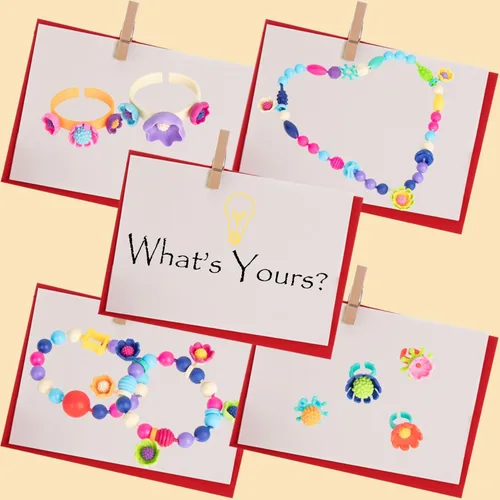 Miniatura 4 de BIRANCO. Pop Beads, juguete para hacer joyas, artes y manualidades para niñas de 3 a 8 años, juguetes de cuentas a presión con caja
