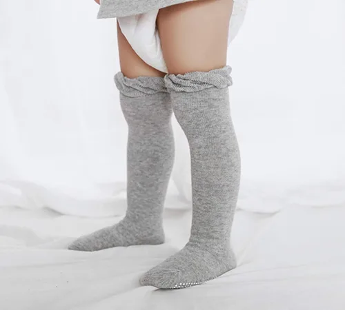 Miniatura 5 de CozyWay Non-Slip Knee-High Socks, Ultra-Soft Grippy Socks for Baby and Toddler Girls, Boys and All Little Ones