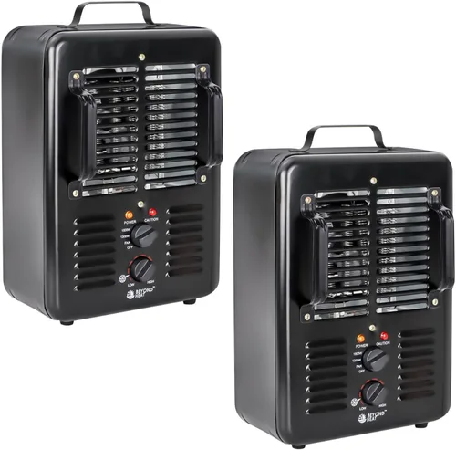 Miniatura 8 de BEYOND HEAT Milkhouse - Calentador eléctrico de 1300 W/1500 W con termostato, 3 ajustes de calor, seguro y silencioso para el hogar, garaje, taller
