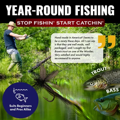 Miniatura 7 de RoxStar Fishing Fly Shop BeadHead Tungsten & Brass Fly Assortment Proudly Hand Crafted in The USA Gift Box Included.