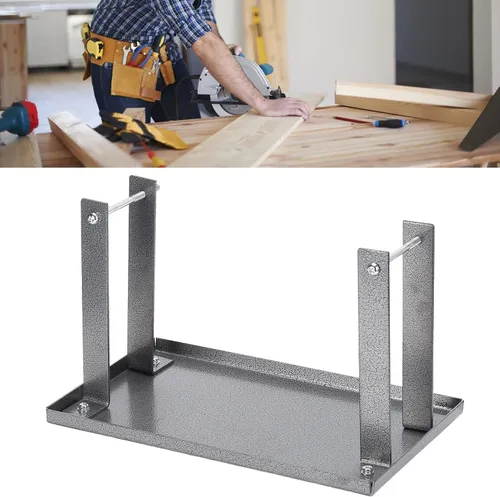 Miniatura 9 de Fdit Soporte para cepilladora eléctrica, mesa multifunción de aluminio para carpintería, tablero de soporte de 11.4 x 6.9 pulgadas, incluye patas
