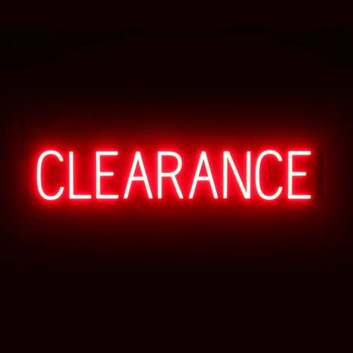 Miniatura 15 de SpellBrite Letrero de venta para empresas Señales relacionadas con la venta con aspecto de neón, luces LED blancas 16.3 x 6.3 pulgadas Blanco