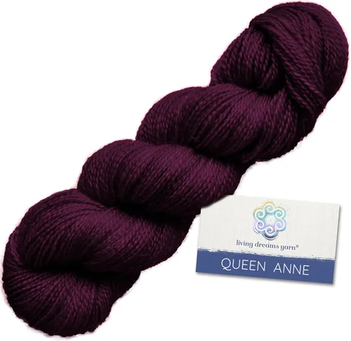 Miniatura 11 de Living Dreams Queen Anne LACE - Ovillo de lana 100% suave y lujosamente suave, color azul