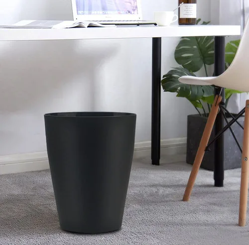 Miniatura 4 de Cubo de basura pequeño de 1.5 galones, cubo de basura pequeño redondo para baño, dormitorio, cocina, encimera debajo del fregadero