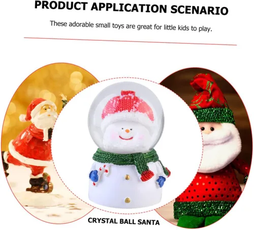 Miniatura 3 de 1 adorno de escritorio con luz LED adorable muñeco de nieve para niños y niñas, suministros de Navidad para mesita de noche y escritorio
