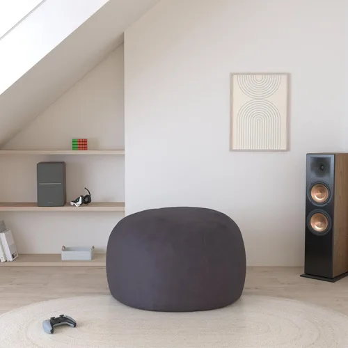 Miniatura 2 de Chill Sack - Sillón puff, Tela, Suave lino sintético, color negro.