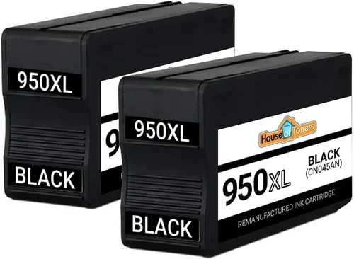 Miniatura 2 de Houseoftoners Cartuchos de tinta remanufacturados para HP 950XL, reemplazo de alto rendimiento para HP 950XL Officejet Pro 8100 8600 251dw 276dw