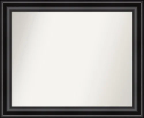 Miniatura 651 de Amanti Art Espejo personalizado, espejo de baño negro puente, espejo de pared o espejo de tocador de baño sobre el fregadero (26 x 26 pulgadas)
