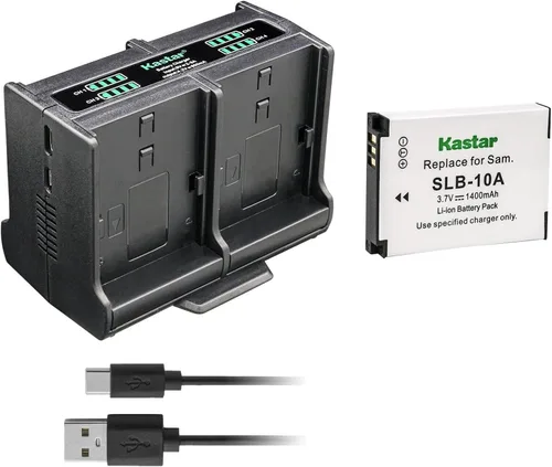 Miniatura 11 de Kastar Paquete de 4 baterías y cargador cuádruple compatible con Samsung ES50, ES55, ES60, EX2F, HMX-U10, HMX-U20, HZ10W, HZ15W, IT100, L100, L110
