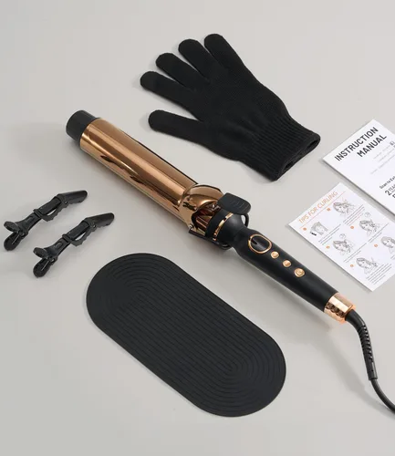 Miniatura 8 de ORYNNE Rizador de titanio de 2 pulgadas, barril extra largo para cabello largo, rizador de 2 pulgadas con calentador PTC dual, 12 ajustes de calor