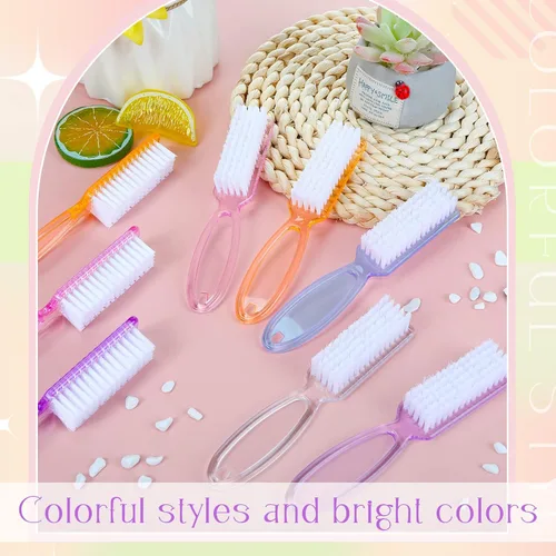 Miniatura 4 de Patelai 30 cepillos de uñas para limpieza de uñas, cepillo de limpieza de pedicura para dedos de manos y uñas (negro)