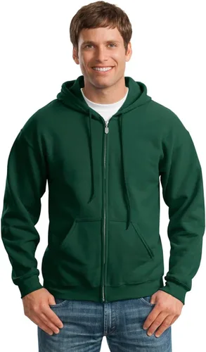 Miniatura 22 de Gildan Sudadera con capucha y cremallera completa para hombre