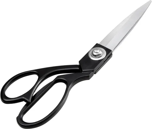 Miniatura 15 de Tijeras de sastre profesionales resistentes, afiladas de acero inoxidable de 8 pulgadas, tijeras de modista doradas, tijeras de tela multiusos
