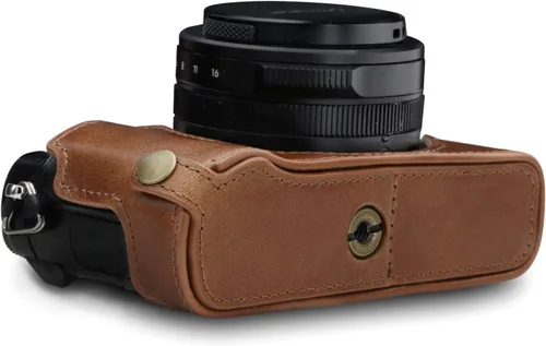 Miniatura 2 de Megagear MG1563 Panasonic Lumix Dc-Lx100 Iı Ever Ready Cámara De Cuero Genuino Media Caja Y Correa - Negro
