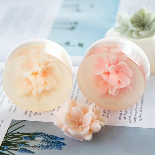 Miniatura 6 de Molde de silicona de Anktily en forma de flor de ciruela, molde para jabón, molde para velas, molde para fondant, molde para chocolate, caramelo