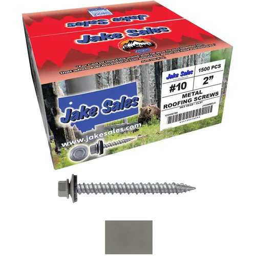 Miniatura 64 de Brite - Tornillos para techos de metal blanco (10 x 2 unidades), cabezal de arandela hexagonal, arranque automático/roscado, arandela EPDM, 3 x 250