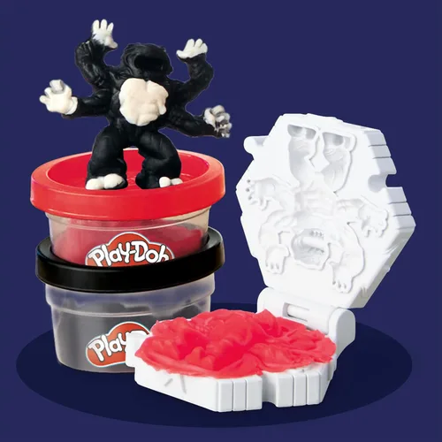Miniatura 7 de Play-Doh Marvel Capitán América Moto-Cortador Set de juego con figura de acción articulable, 3 accesorios, juguetes de imaginación para niños de 4