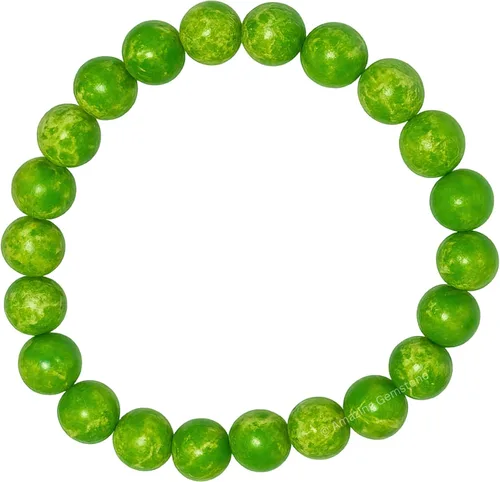 Miniatura 826 de Amazing Gemstone Pulsera de cristal para mujeres y hombres, pulsera de cristal curativo de protección, pulsera elástica con cuentas de piedras