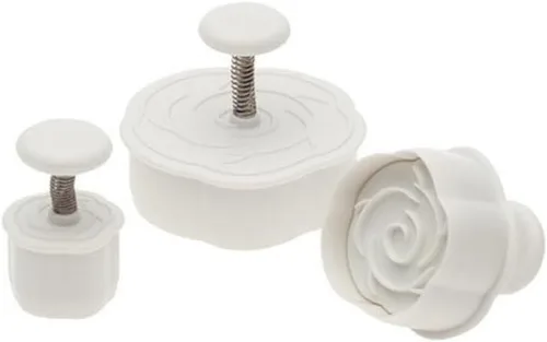 Miniatura 8 de Ateco Juego de 3 cortadores de flores de pasta de azúcar