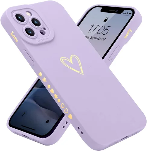 Miniatura 18 de Teageo Funda compatible con iPhone 12 Pro Max de 6.7 pulgadas para mujeres y niñas, bonito corazón de lujo
