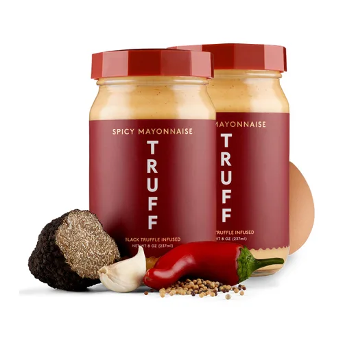 Miniatura 7 de TRUFF Mayo, Mayonesa gourmet hecha con trufas negras de invierno, aceite de girasol y huevos sin jaula Sabor Umami para untables salados