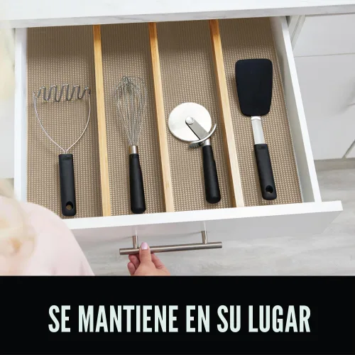 Miniatura 9 de GORILLA GRIP powerGRIP - Forro para estante de cajón y gabinete, agarre grueso y fuerte, forros no adhesivos que protegen armarios de cocina