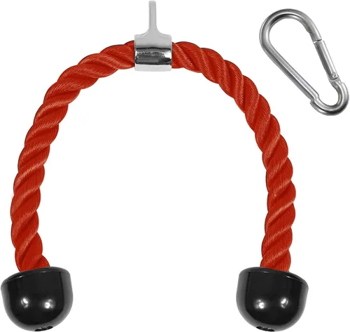 Yes4All Accesorio de cable de cuerda de tríceps de lujo, 27 y 36 pulgadas con 4 colores, accesorios para máquina de ejercicio, sistema de polea, C.