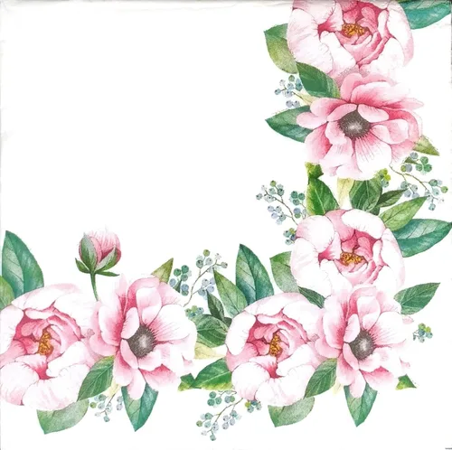 Miniatura 15 de AM Décor - 20 servilletas de papel suaves de 3 capas de papel de seda decoupage -13 x 13 pulgadas (desplegadas) (Rosalia, 13 x 13 pulgadas