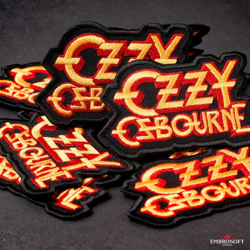 Miniatura 6 de Ozzy Osbourne Patch, Yellow Red, Hard Rock, Heavy Metal BandEmbroideredIron On (3.5" x 2.3")
