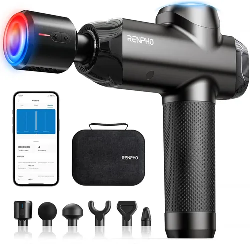 Miniatura 19 de RENPHO Pistola de masaje Thermacool 2 activa con calor y frío, regalos para el día del padre [2026 actualizado] Masajeador muscular de percusión