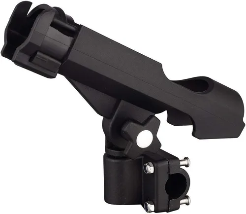 Miniatura 4 de HiUmi Adjustable Black Fishing Rod Holder for Boat Kayak Swivel Side Mount Kits Tackle