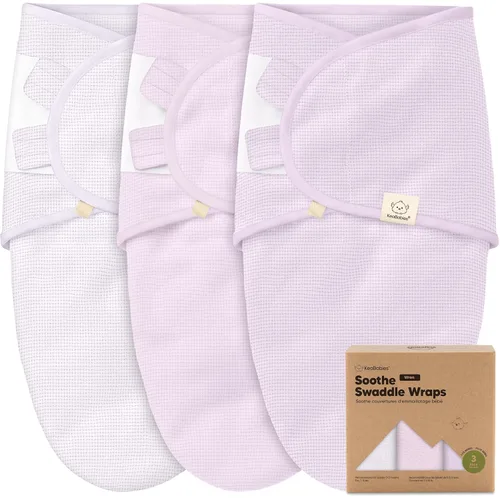 Miniatura 18 de Paquete de 3 pañales orgánicos para recién nacidos, sacos de dormir para bebés de 0 a 3 meses, manta para bebé, manta portátil para recién nacidos