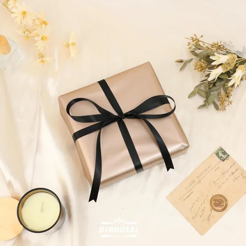 Miniatura 4 de Cinta de satén negra, 1/2 pulgada x 50 yardas, cinta fina para envolver regalos, arreglos florales, invitaciones de boda, despedida de soltera