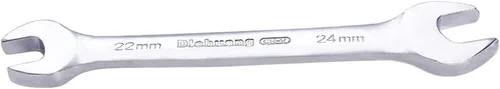 Utoolmart Llave doble de extremo abierto, llave métrica de 9.055 in de longitud, llave de pie de gallo de 0.866 in x 0.945 in, CR-V, totalmente