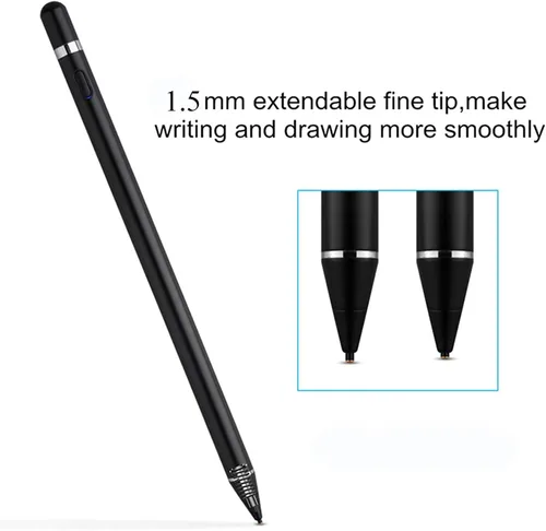 Miniatura 2 de Lápiz capacitivo activo para Android, lápiz universal recargable para iPad para tablet, lápiz digital de punta fina compatible con Android, iOS