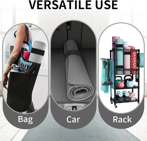 Miniatura 7 de Yoga Mat Carrier Strap, Adjustable Thick Straps Sling for Carrying Large Mats, Stretching Band