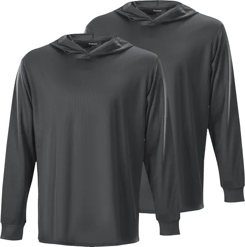 Miniatura 16 de ProtectX Sudadera ligera de manga larga con protección solar de alta visibilidad, UPF 50+ de secado rápido, camisa SPF UV, ropa activa