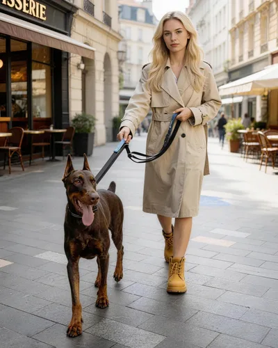 Miniatura 7 de Correa cruzada reforzada para perro, correa de nailon ajustable de 4 a 6 pies con asas acolchadas dobles, clip giratorio de 360° para perros
