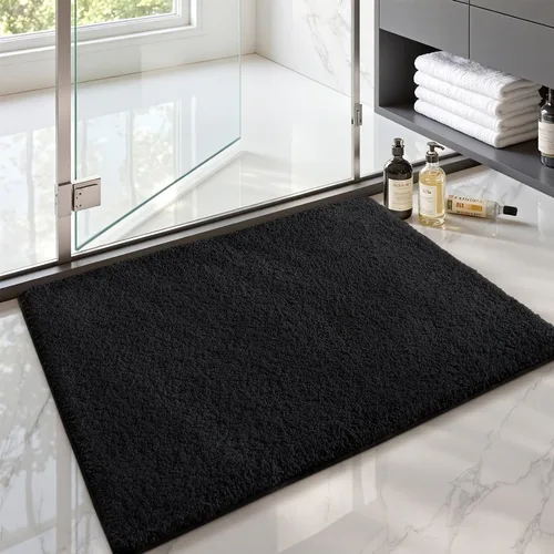 Miniatura 15 de Color&Geometry - Tapete, alfombra para baño Gris Blanco