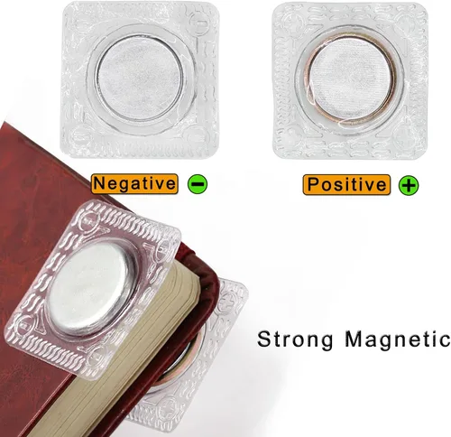 Miniatura 2 de Betoplin 20mm 13/16" Broches magnéticos para coser, cierres magnéticos ocultos de PVC para bolsos, ropa, bolsos de mano
