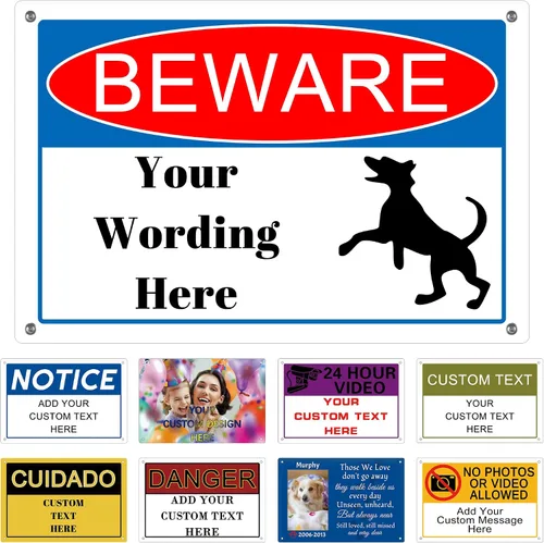 Miniatura 19 de Letreros personalizados de metal para exteriores, letrero personalizado para exteriores/interiores, letrero de metal personalizado de aluminio