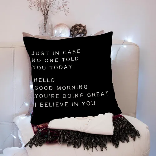 Miniatura 3 de Nogrit Fundas de almohada inspiradoras de 18 x 18 pulgadas, regalos para mujeres y hombres, regalos de aliento y motivacionales, por si acaso nadie