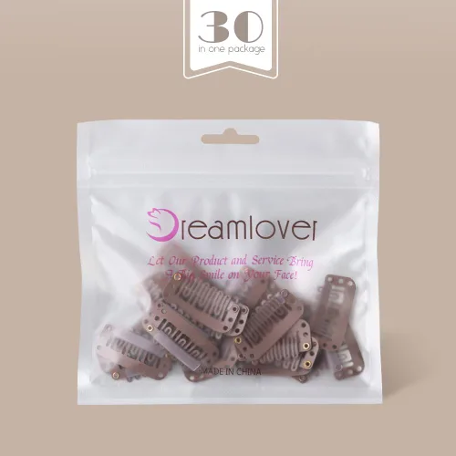 Miniatura 14 de Dreamlover - Clips para extensiones de cabello, clips para peluca con 9 dientes, 30 piezas Beige