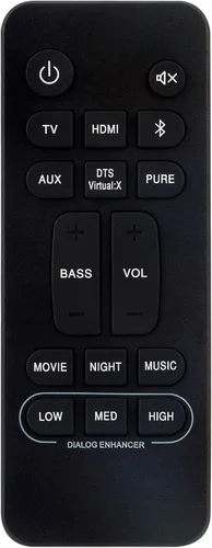 RC-1236 Reemplazo de control remoto para Denon DHT-S216H DHT-S216 Sistema de barra de sonido de cine en casa
