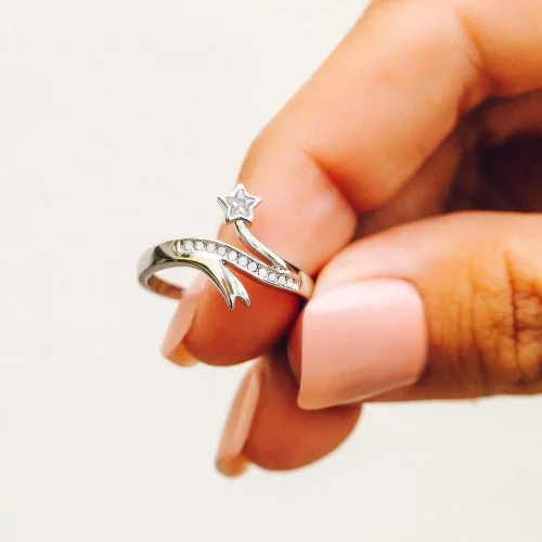 Miniatura 4 de Pura Vida Anillo Silver Disney Cenicienta Dreamy Opal Star - Base de latón, baño de rodio - Talla 5-9