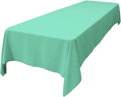 Miniatura 238 de LA Linen Mantel rectangular lavable de popelín de poliéster, resistente a las manchas y a las arrugas, cubierta de mesa 60x84, mantel de tela